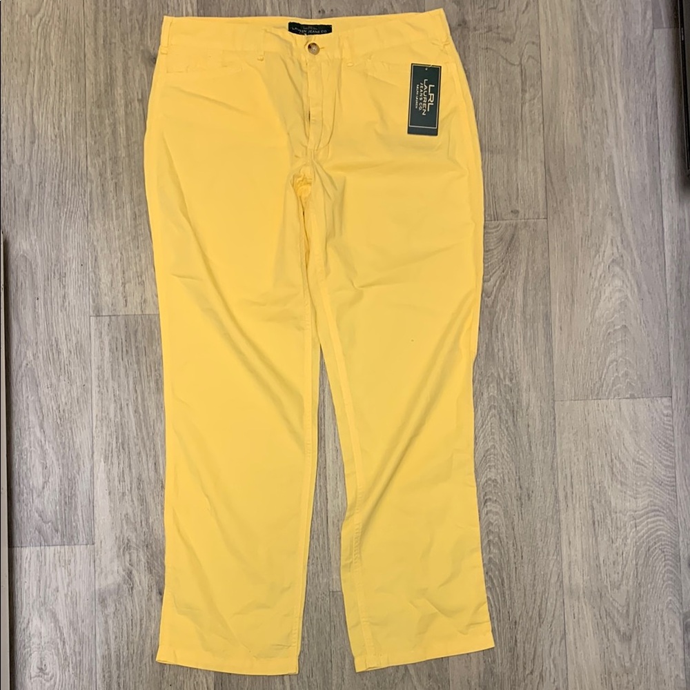 Lauren Ralph Lauren Yellow Capris